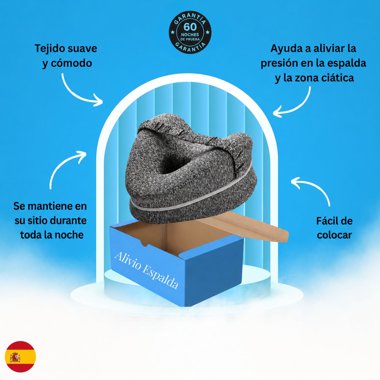 Alivio Espalda™ Almohada Ortopédica
